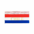 Chile Award Ribbon w/ Gold Foil Imprint (4"x1 5/8")